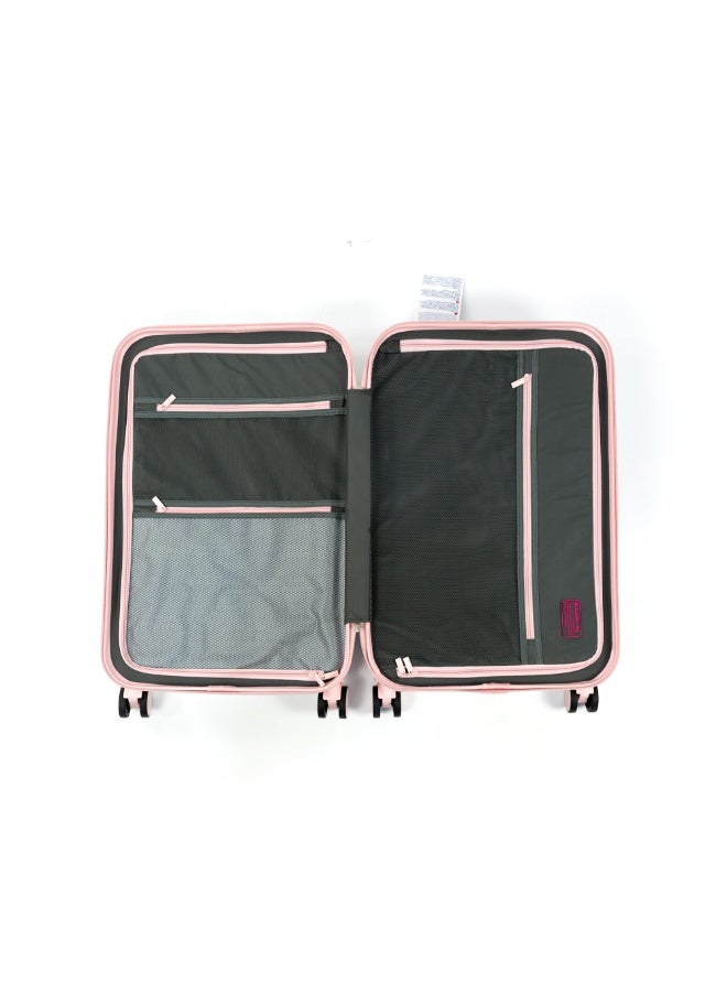 3-Piece Luggage Set – Durable PC ABS Hardshell Suitcases with 4-Wheel Spinner, and Lightweight Design (20", 24", 28") – Pink  - Image 5