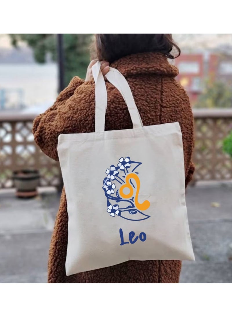 PRINTSHOP4ME - Zodiac Design Eco-Friendly Cotton Bag - Reusable Tote for Astrology Fans - Gift for Astrology Lovers - Perfect for Shopping and Grocery Bags - Tote Bags for Women - Image 1