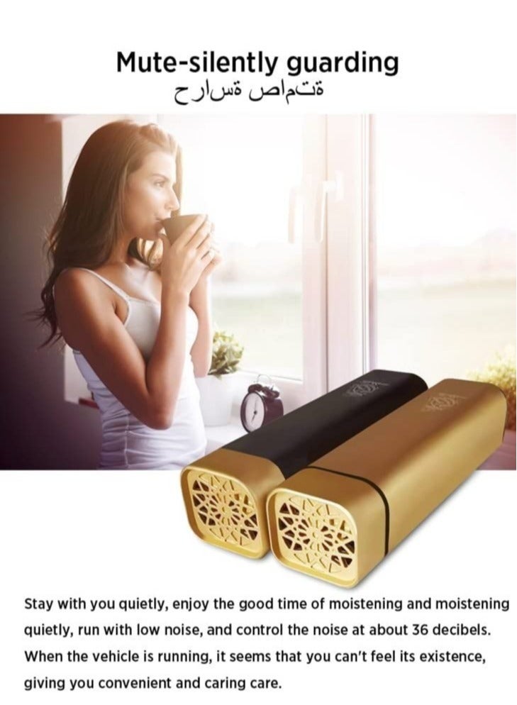 موقد بخور إلكتروني محمول USB حامل بخور عربي مصغر موزع عطور كهربائي للعلاج بالروائح بخور مسلم معطر هواء السيارة - Image 3