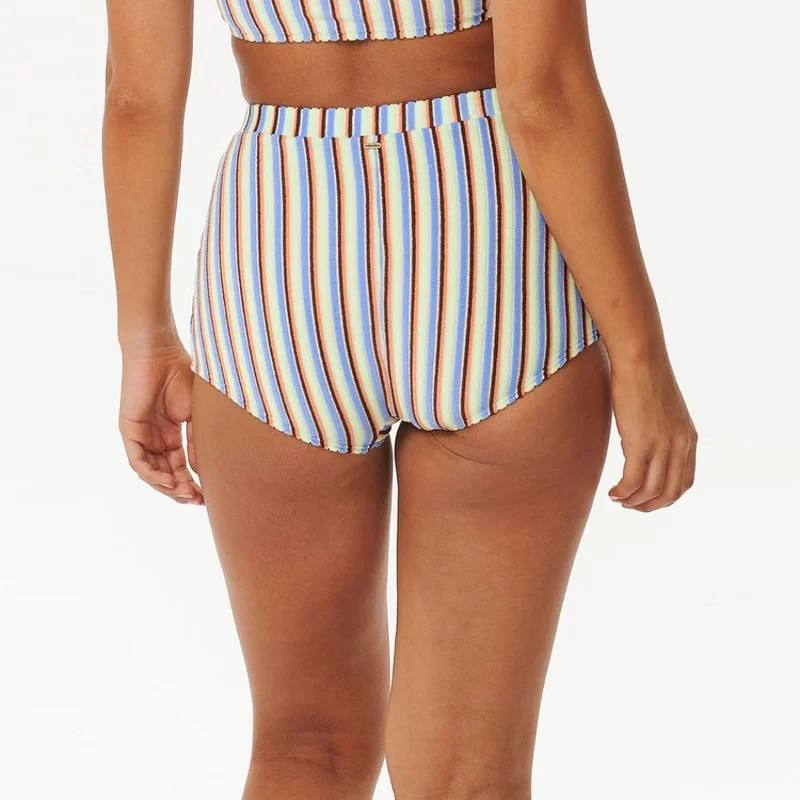 ريب كورل Tropics Stripe Lycra Boyleg Bikini Bottom - Women