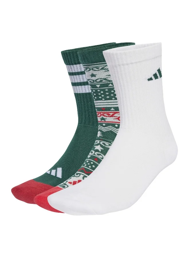 Adidas GFX CREW 3PP Green Training For Unisex 10K - 11.5K