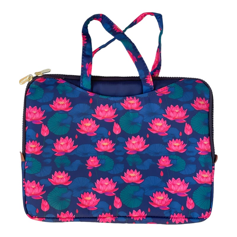 Yumbox Yumbox Poche  Insulated Sleeve Lunch Box with Handles and Exterior Pockets Lotus Flower 