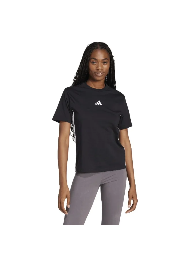 Adidas Adidas W 3S Sj T Black T-Shirt (Short Sleeve) T-Shirts For Women