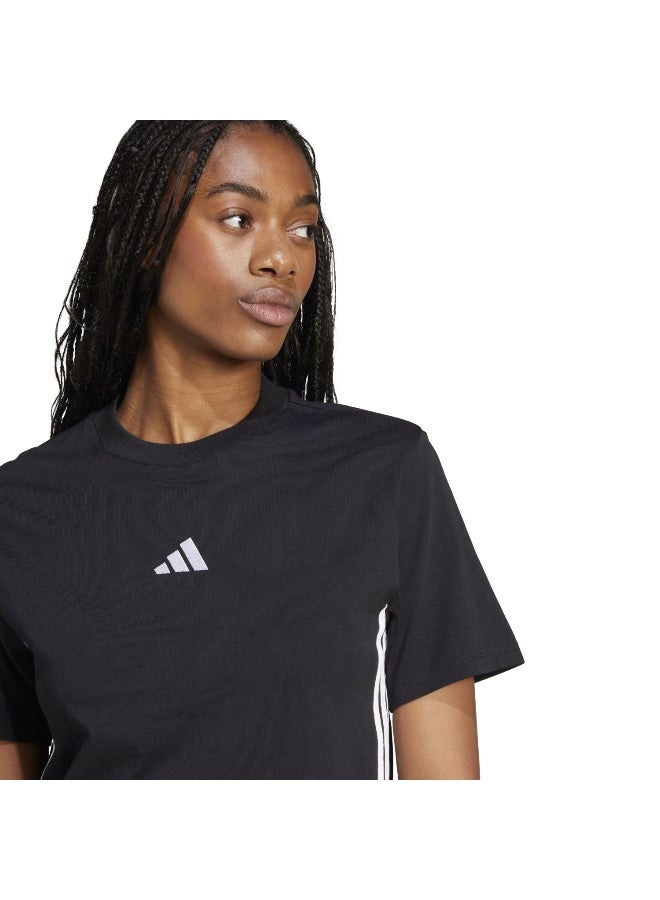 Adidas W 3S Sj T Black Training T-Shirts For Women XS  - Image 5