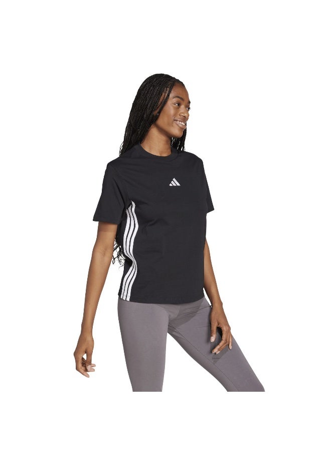 Adidas W 3S Sj T Black Training T-Shirts For Women XS  - Image 4