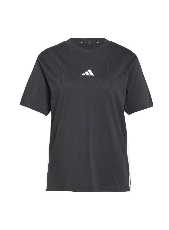 Adidas Essentials 3-Stripes Cotton T-Shirt