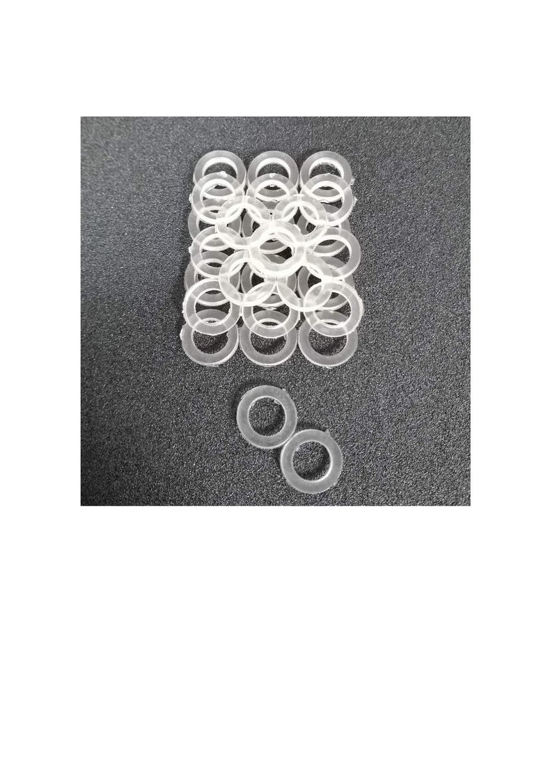 Bidet Shattaf Nylon Rubber Washer Circular Round Gasket Ring for Bathroom Shower Tap & Plumbing etc (Pack of 50, 3/4 Inch) - Image 1