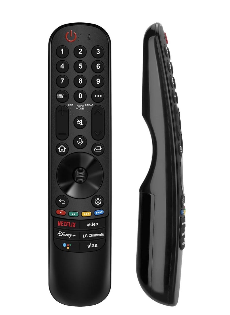 BGM Universal LG Smart TV Remote Control Replacement for 2019–2024 LG TVs – Compatible with Magic Remote Models MR20GA, MR21GA, MR22GA, MR23GA, MR24GA – Voice Control, Pointer Function, Plug & Play, Ergonomic Design – 1-Year Warranty  - Image 1