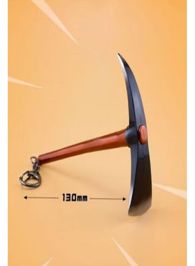 يوسيون ألعاب مستوحى Pickaxe سلسلة المفاتيح، معدنية دائمة خاتم المفاتيح الملحقات - Image 3