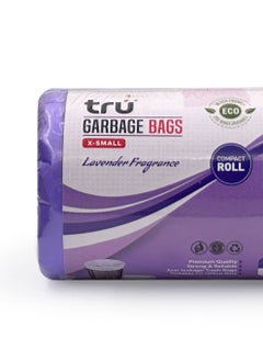 Tru Lavender Scented Garbage Bags Compact Roll 46x52cm 6 Gallon ( 30pc x 3 Rolls ) 90 bags  - Image 3