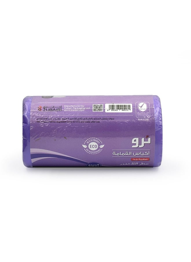 Tru - Lavender Scented Garbage Bags Compact Roll 46x52cm 6 Gallon ( 30pc x 3 Rolls ) 90 bags - Image 1