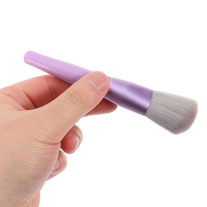 LABRIMP 12pcs Purple Women’s Makeup Brush Set with Blush, Eyeshadow Loose Powder Brushes, Portable Cosmetic Tools for Travel and Face Makeup - Image 4
