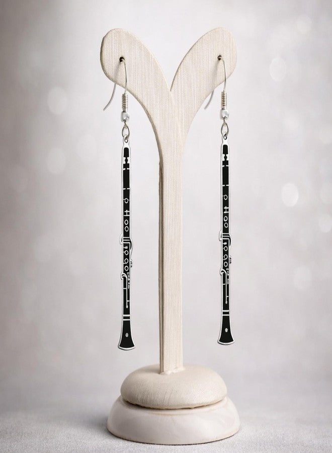 ULVEOL 3.11x2.24x0.67 Inch Black Clarinet Earring Harmony Jewelry - Music Jewelry Gift for Women or Mother - Fashion Jewelry Earring for Womens or Mans - Music Instrument Earrings Includes Variety of Colors - Image 4