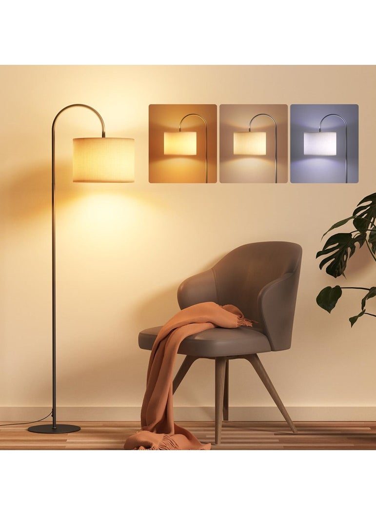 Bolivia's - Dimmable Floor Lamp, 3-Color Temperature Modern Standing Lamp with Remote Control, Tall Pole Floor Lamp for Living Room, Bedroom, Study Room, Office (LED Bulb Included) - Image 1