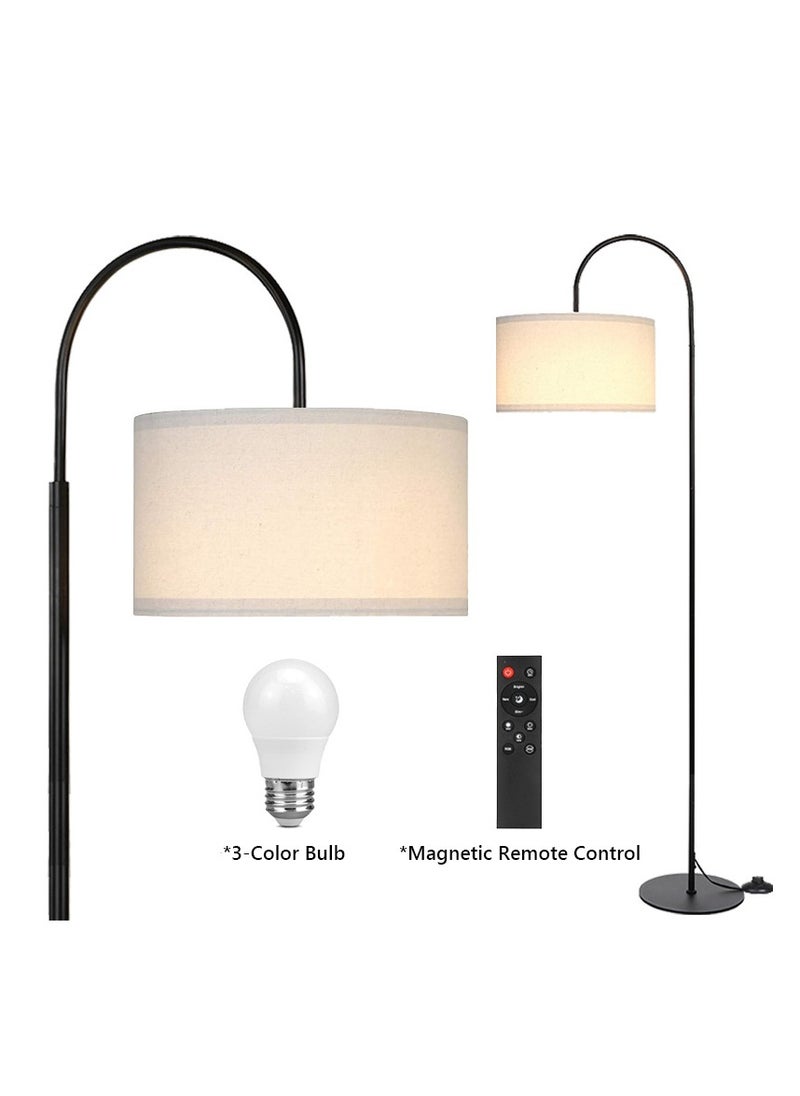 Bolivia's - Dimmable Floor Lamp, 3-Color Temperature Modern Standing Lamp with Remote Control, Tall Pole Floor Lamp for Living Room, Bedroom, Study Room, Office (LED Bulb Included) - Image 1