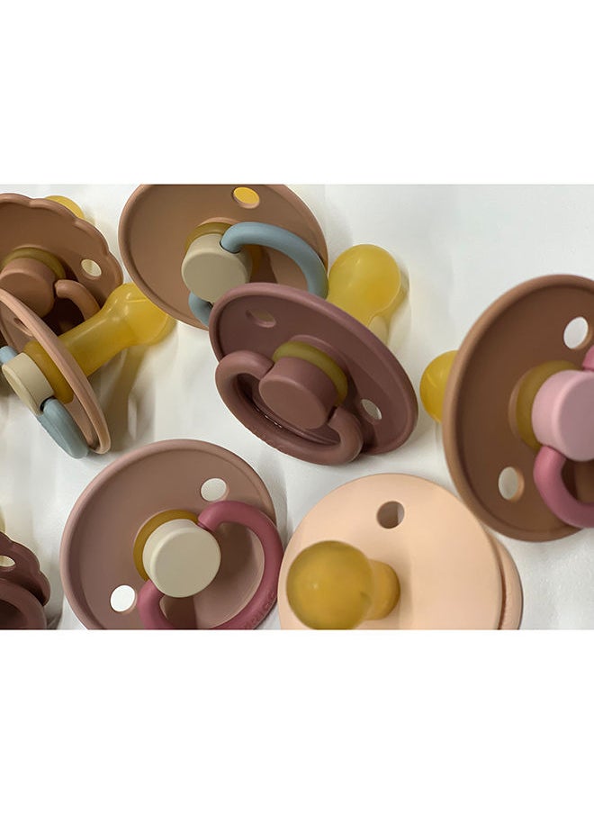 FRIGG - Classic Latex Baby Pacifier, 6-18 Months, Pack of 1, Size 2 - Baked Clay - Image 1