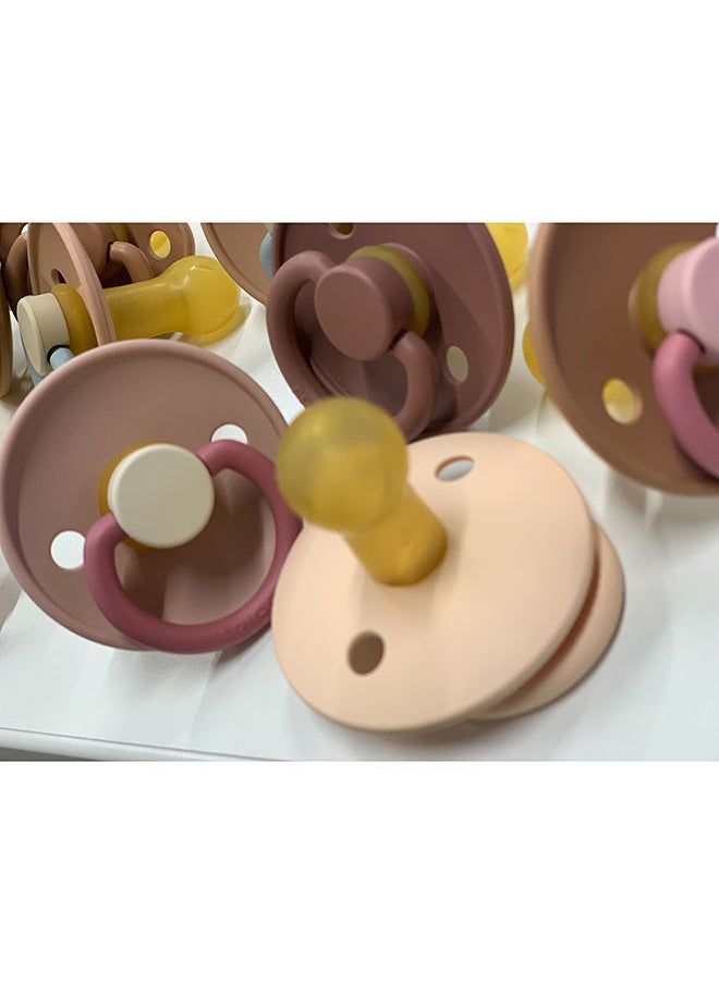 FRIGG - Classic Latex Baby Pacifier, 6-18 Months, Pack of 1, Size 2 - Baked Clay - Image 1