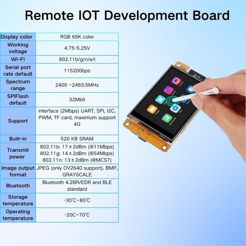 MELIFE 2PCS 28 inch ESP32 Display ESP32 Module ESP322432S028R WiFiBT Dualcore TFT Module ILI9341 Driver for Arduino IoT ESP32 Development Board 240X320 Smart LCD Display Screen - Image 4