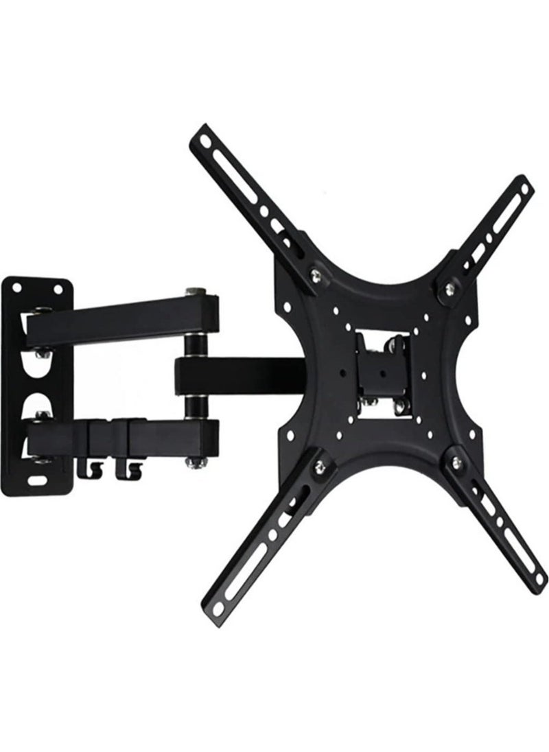 ELTRAZONE Tilt & Swivel TV Wall Mount - Heavy Duty Steel Bracket for 32-55" LED, LCD, Flat & Curved TVs, 70 lbs Capacity, VESA 400x400 - Image 1