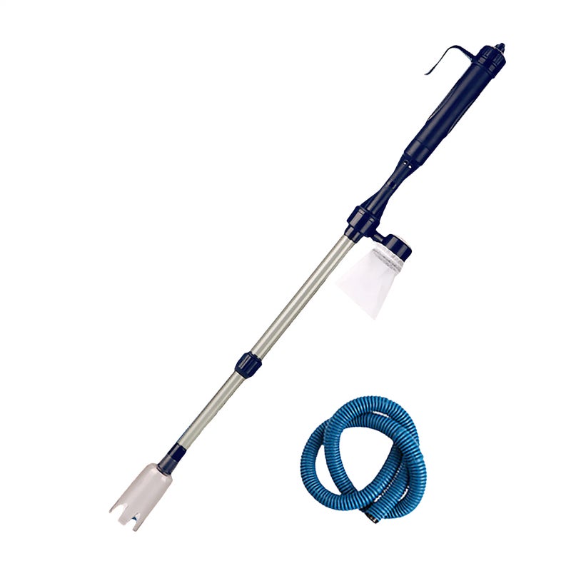 Electric Fish Tank Cleaner: 3 In 1 Multifunctional Vacuum - Automatic Siphon Gravel & Algae Removal Tool With Filter Mesh Bag For Aquarium Maintenance - Image 1