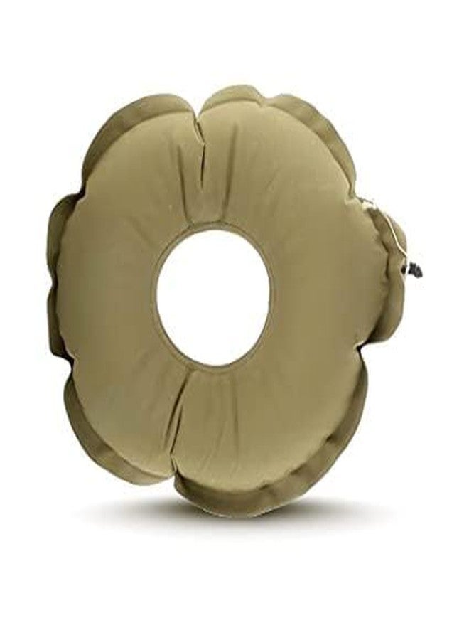 URMIT SURGICAL Rubber Orthopedic Donut Seat Cushion for Tailbone, Lower Back, Sciatica & Lumbar Pain Relief - Easy to Inflate & Deflate, Portable Air Ring Pillow (Red) - Image 1
