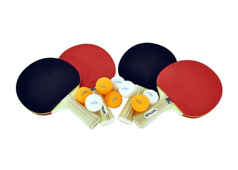 Kettler Advantage Indoor Table Tennis Bundle: 4 Player Set (4 Rackets/Paddles and 8 Balls) - Image 3