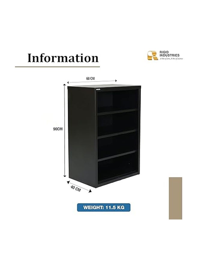 RIGID Metal Shoe Rack | 4 Tier Steel Display Cabinet with Modern Shelf Design | Free Standing Entryway Shoes Organizer Tower for Home, Office, Living Room - Image 5