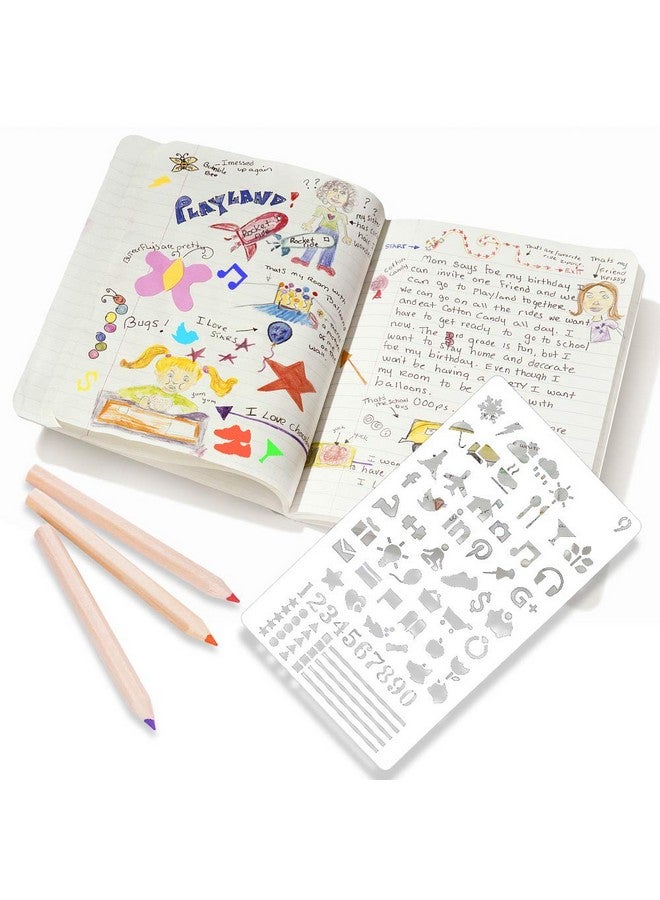 Augshy Letter Stencilsaugshy 36Pcs Planner And Journal Stencils For Bullet Journaling And Notebook Diarycraftsscrapbookbullet Journal Painting On Wood - Image 4