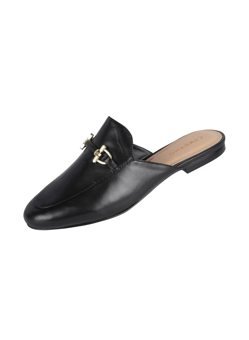 CARRANO Carrano Ladies Flat Chain Leather Mule 199019D Fac0602