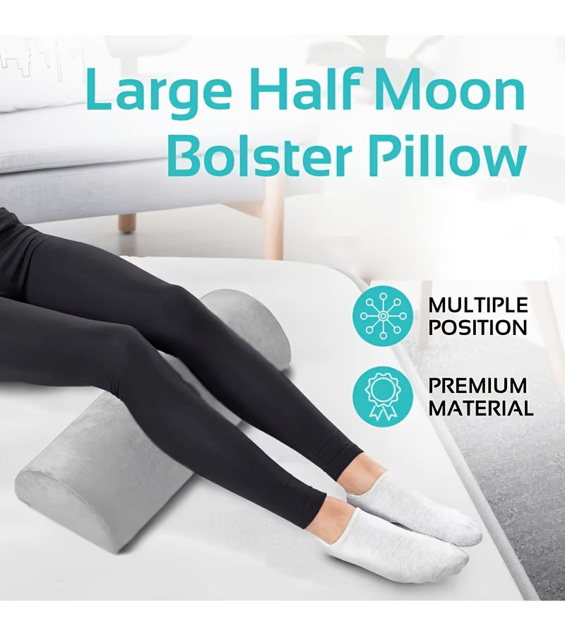 Half Pillow Ergonomic Leg Knee Lumbar Support 1 Pack Machine Washable - Image 2