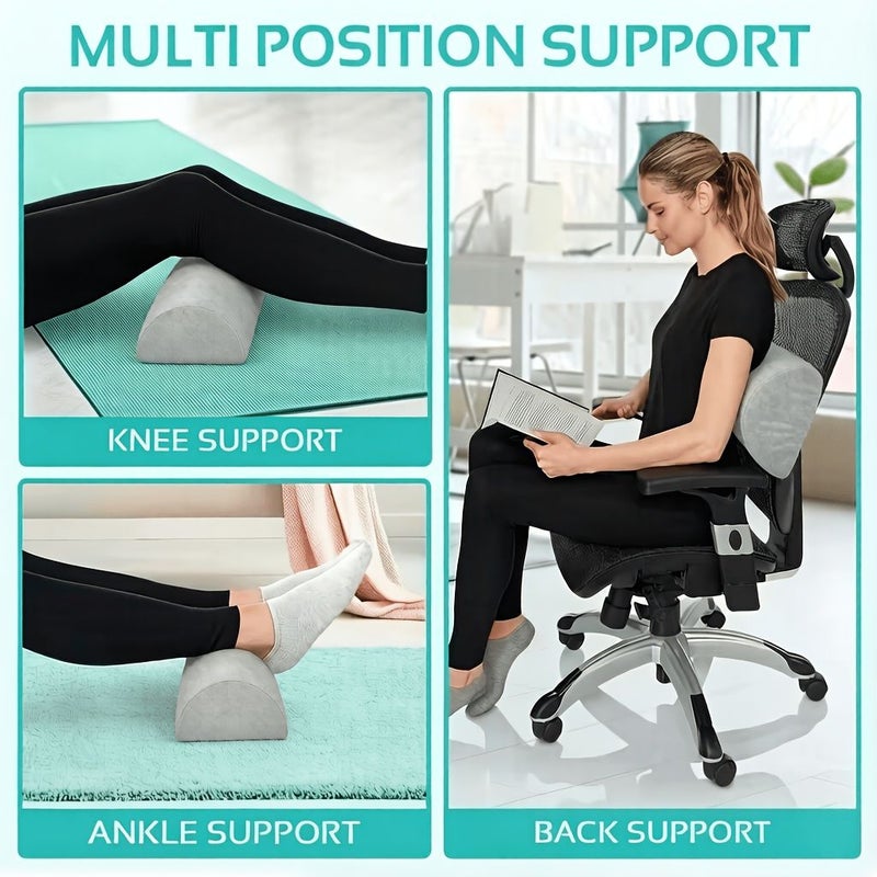Half Pillow Ergonomic Leg Knee Lumbar Support 1 Pack Machine Washable - Image 5