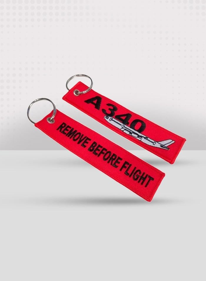 فايتر جيفتس سلسلة مفاتيح قماشية حمراء A340