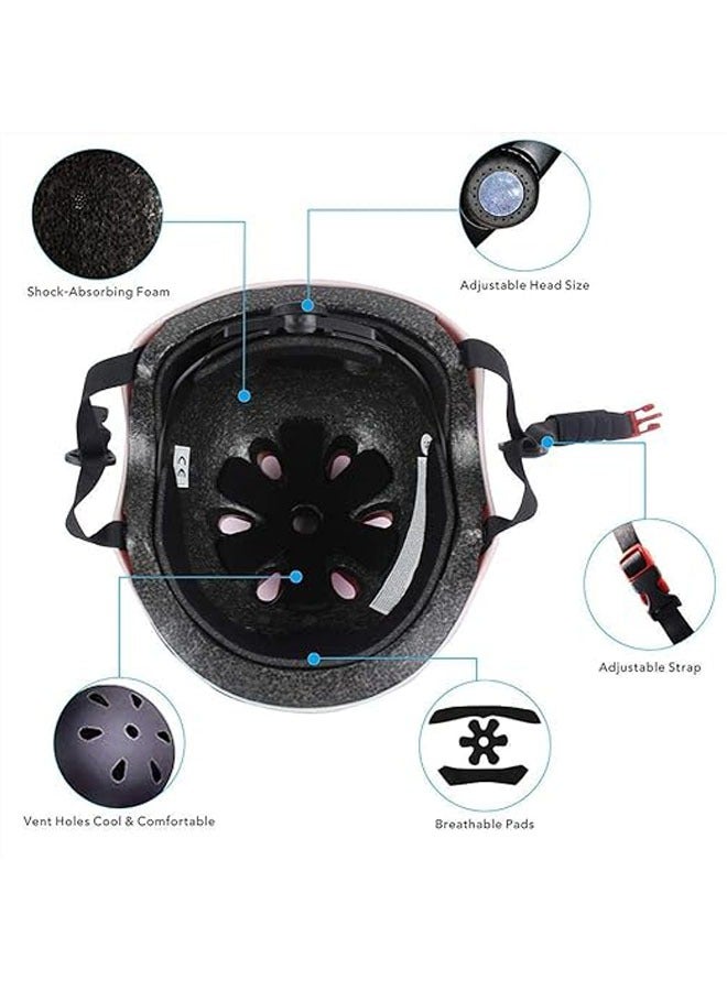 Kids Bike Helmet,Black Beetle Toddler Helmet for Ages 3-12 Boys Girls with Sports Protective Gear Set Knee Elbow Wrist Pads for Rollerblading Bicycle Skateboard Scooter  - Image 4