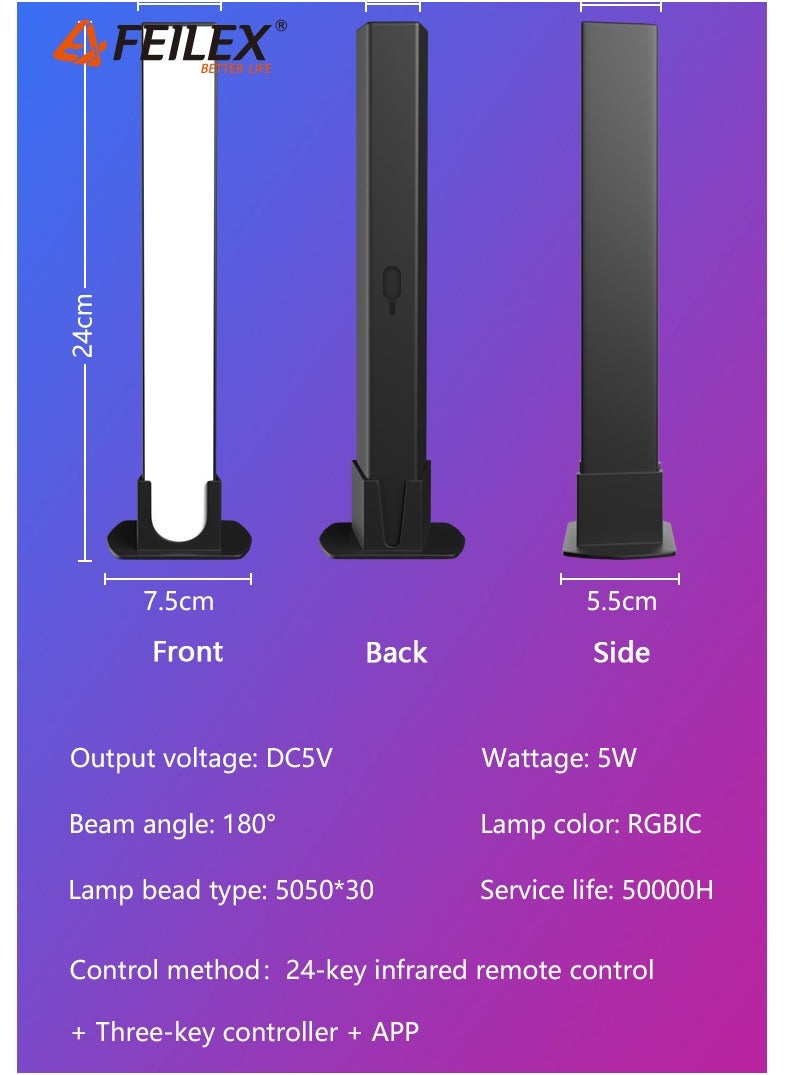 Smart Multi-Color Lighting Suitable for Gaming and Music - Desk Lighting, Gaming Table Lighting, Dance Lighting