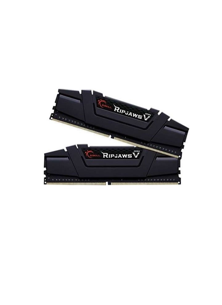 G.Skill - Ripjaws V 32 GB (16GB x 2) DDR4 Dual Channel Desktop Memory Kit, 3200 MHz Memory Speed, CL16 CAS Latency, 1.35 V, 288-Pin, Intel XMP 2.0, Classic Black | F4-3200C16D-32GVK - Image 1