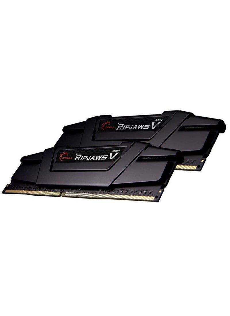 G.Skill - Ripjaws V 32 GB (16GB x 2) DDR4 Dual Channel Desktop Memory Kit, 3200 MHz Memory Speed, CL16 CAS Latency, 1.35 V, 288-Pin, Intel XMP 2.0, Classic Black | F4-3200C16D-32GVK - Image 1