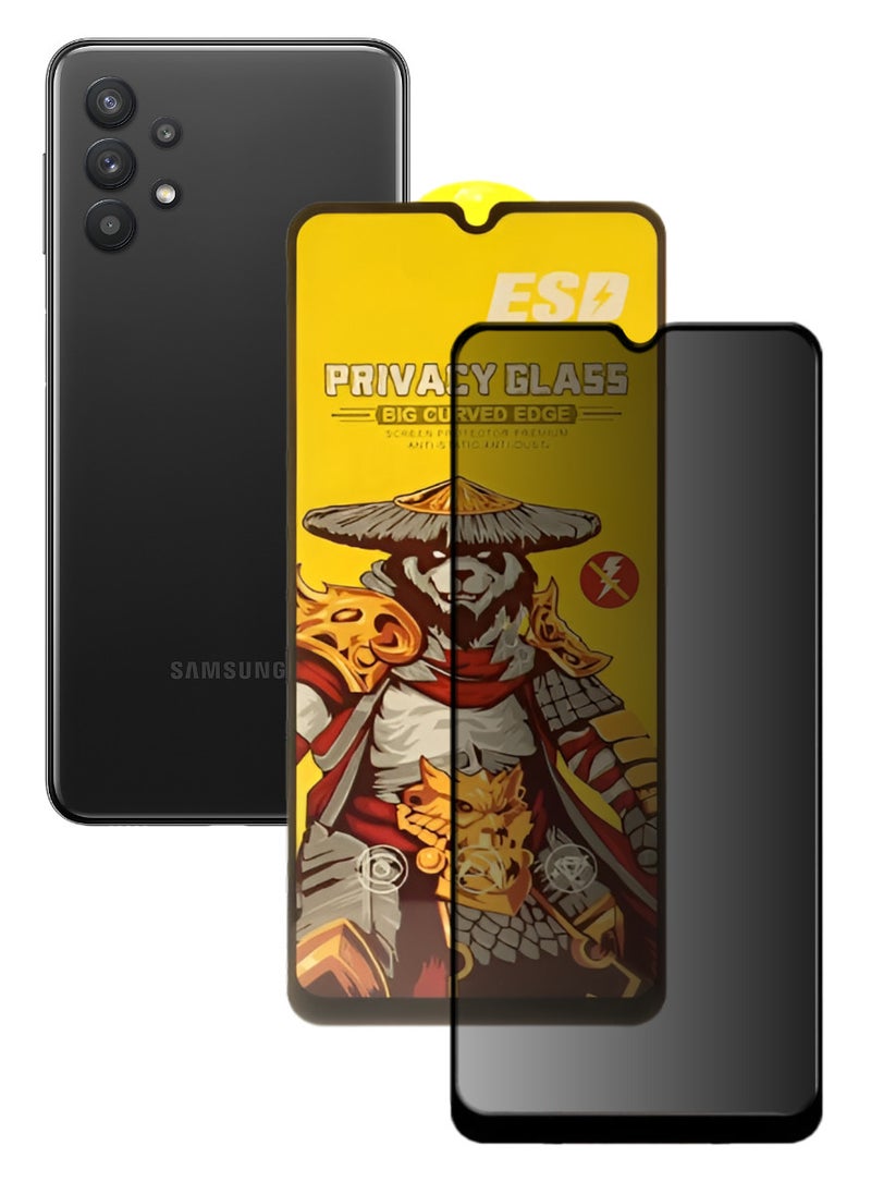 ESD Tempered Dustproof Privacy Glass Screen Protector Compatible For Samsung Galaxy A32 5G - Image 1