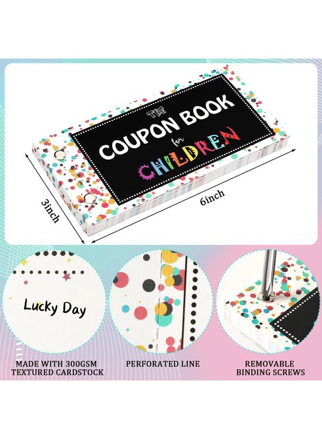 JULEASEL Coupon Book for Kids, 30 Blank Fillable Gift Vouchers for Boys and Girls, Blank Coupons to Fill In Your Own Gift Ideas, 300gsm - Image 5