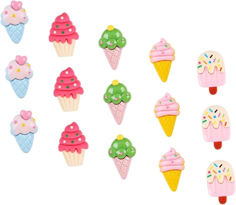 TEHAUX دبابيس دفع على شكل جليد 15 قطعة في صندوق كريستال شفاف ملحقات دبابيس حائط مكتبية للخرائط - Image 1