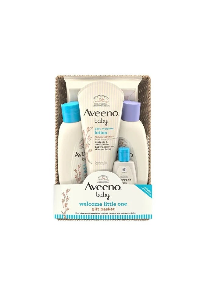 أفينو AVEENO مجموعة هدايا للأطفال مع غسول، شامبو، مناديل، ولوشن للبشرة الحساسة (5 قطع) - Image 3