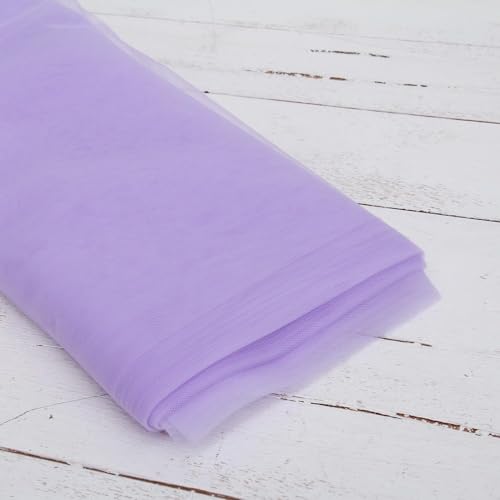 Filloxy Net Fabric Cloth for Multi Decoration, Parties, Festival, Costumes, Gift Packing, Party, Backdrop Material mandap, Pooja Background Ribbon Wedding Decoration, 58" Width (Lavender, 2 Meter) - Image 4