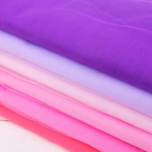 Filloxy Net Fabric Cloth for Multi Decoration, Parties, Festival, Costumes, Gift Packing, Party, Backdrop Material mandap, Pooja Background Ribbon Wedding Decoration, 58" Width (Lavender, 2 Meter) - Image 5