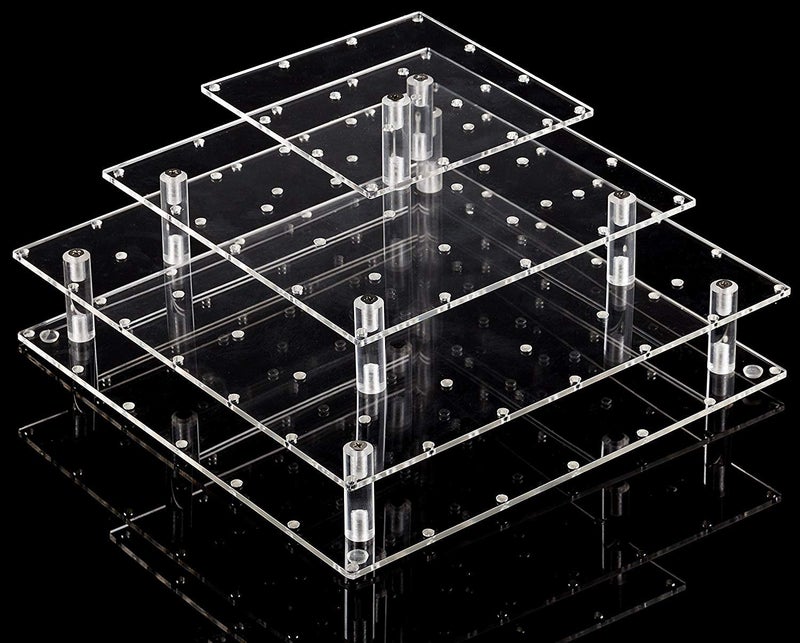 YestBuy Cake Pop Display Stand For Drying 56 Hole Cake Pop Holder 3 Tiered Lollipop Holder For Party Candy Bar Dessert Table