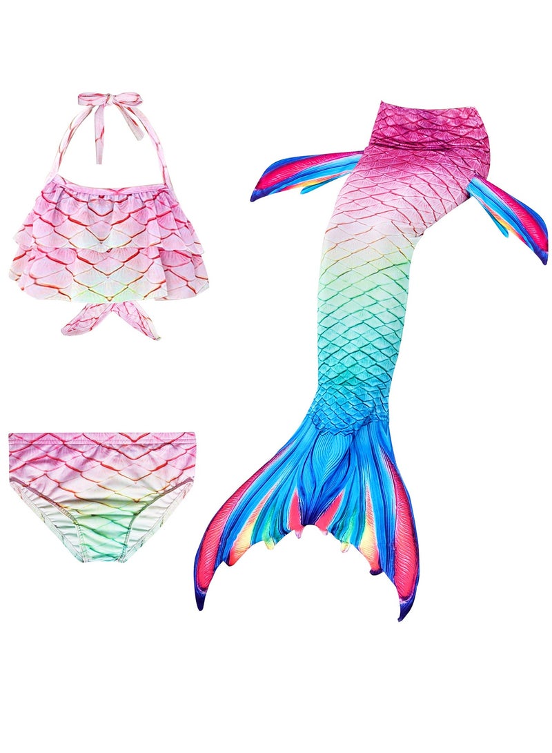 KUYING Children's Mermaid Swimsuit Bikini