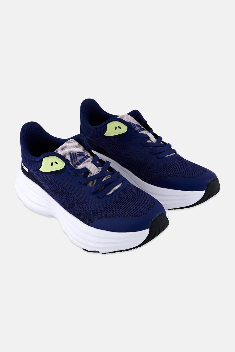 RBX Women Lace Up Brand Logo Outdoor Shoes, Navy  - Image 1