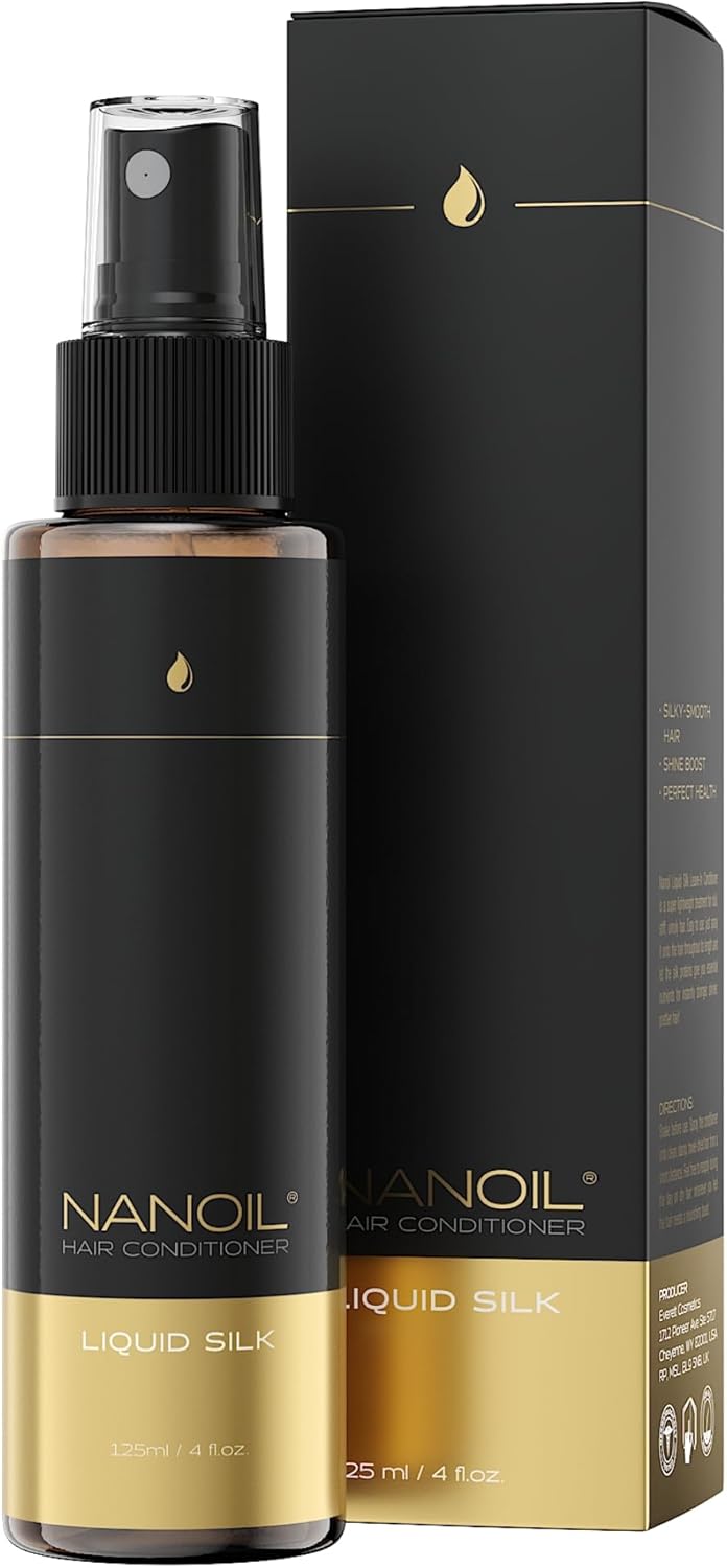 Nanoil Liquid Silk Hair Conditioner 125ml BiPhase Hair Conditioner Smoothness Softness Health Shine and Improved Hair Resilience