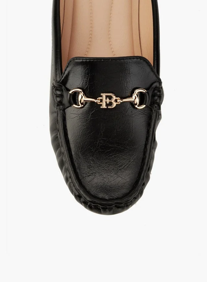 Flora Bella By Shoexpress Solid Metallic Accent Mules