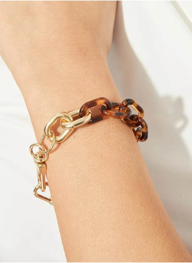 Styli Two Tone Chain Chunky Bracelet