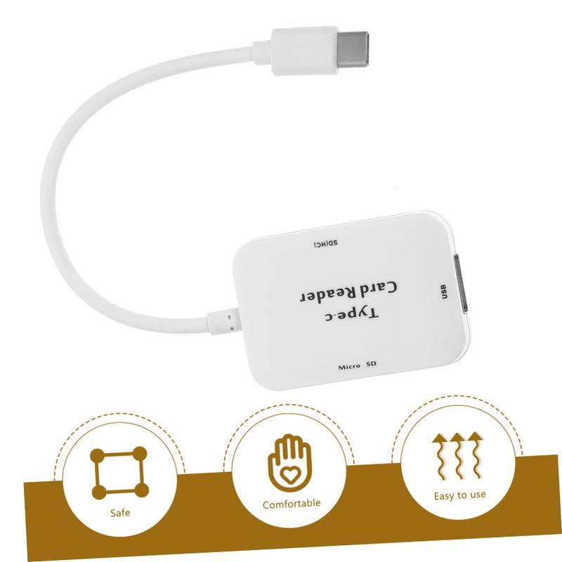 قارئ بطاقة USB C OTG 5 في 1 لنقل البيانات عالي السرعة للهاتف والكمبيوتر المحمول المحمول - Image 5