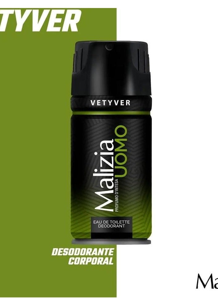 Malizia - Malizia Uomo Vetyver Eau De Toilette Spray150 Ml - Image 1